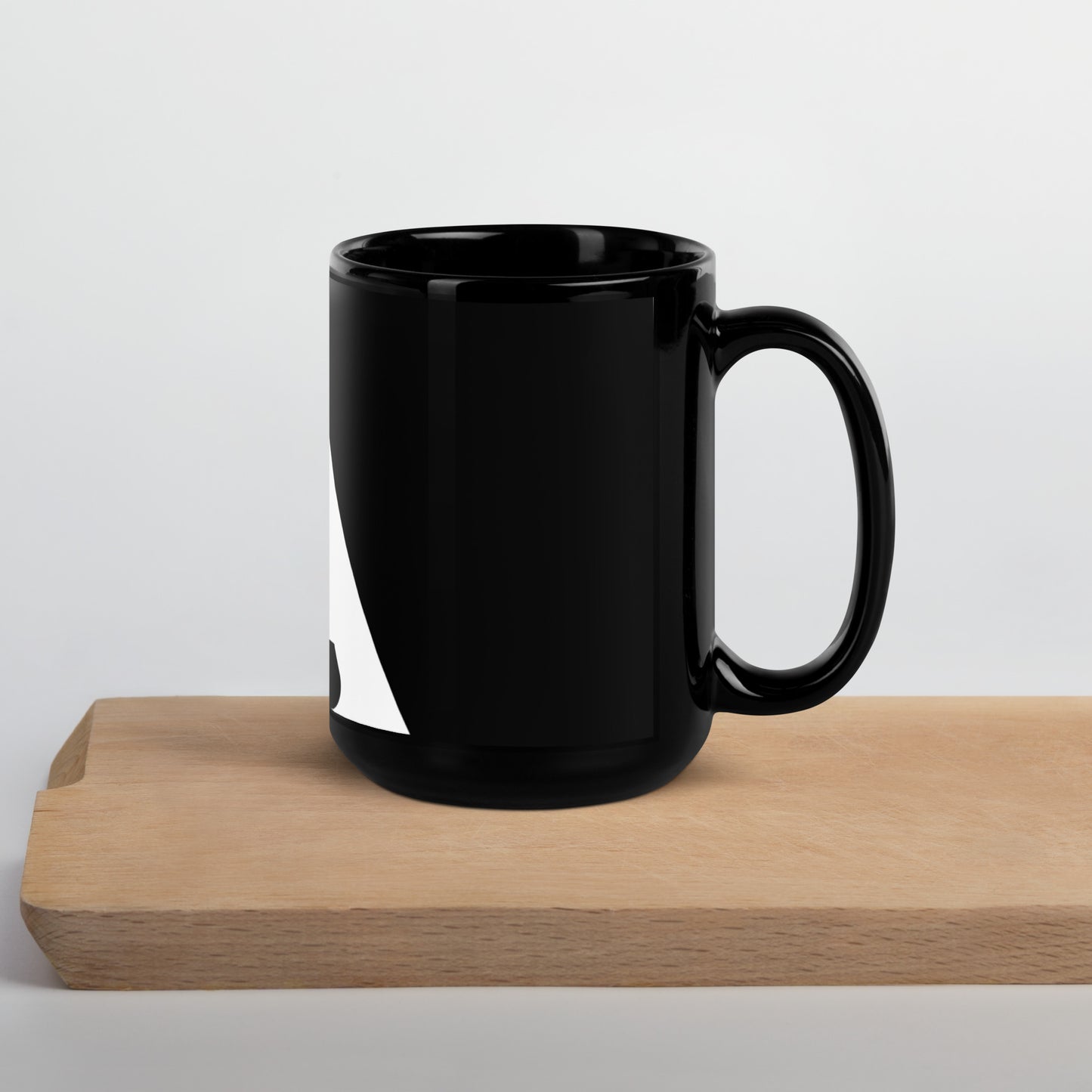 Beaker Black Glossy Mug