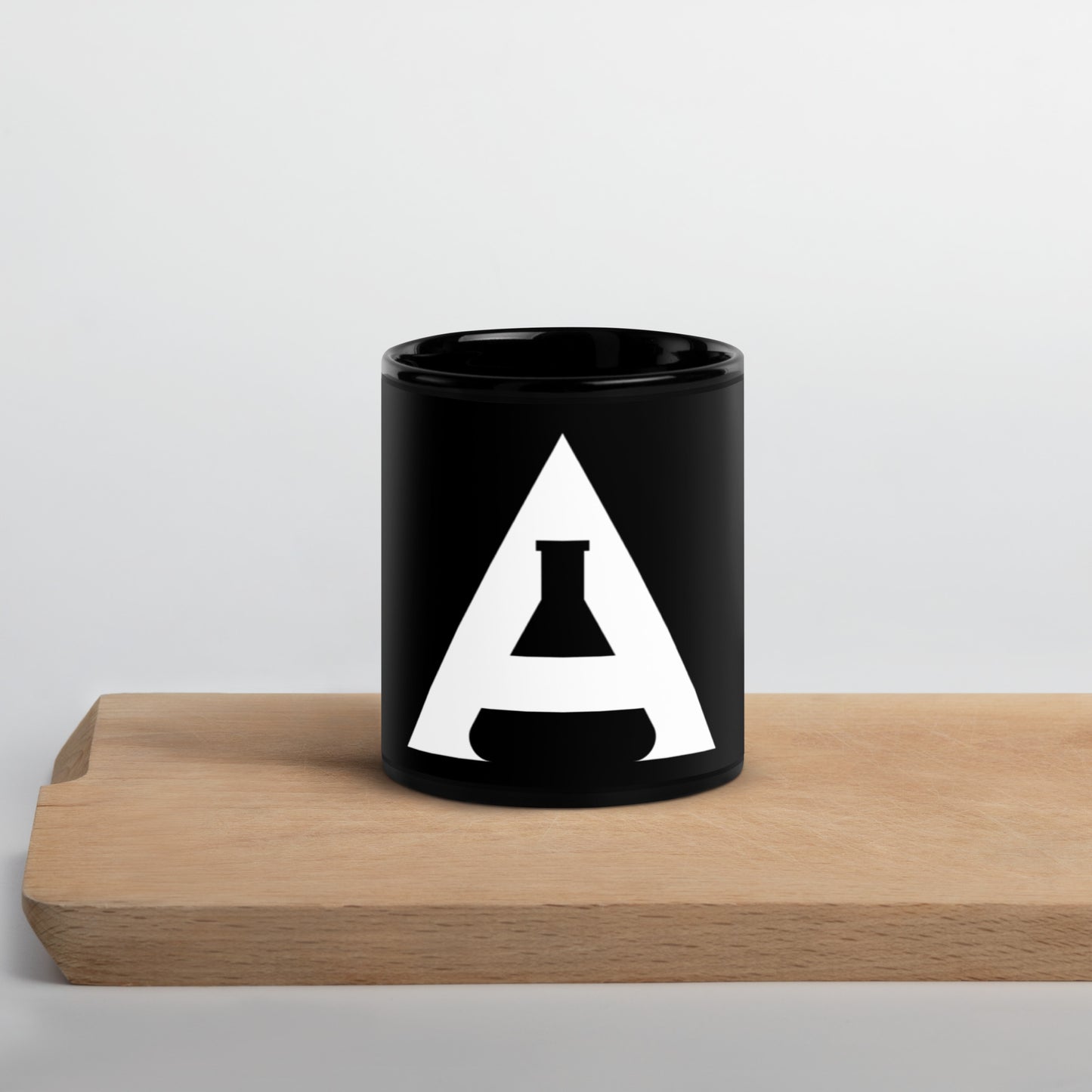 Beaker Black Glossy Mug