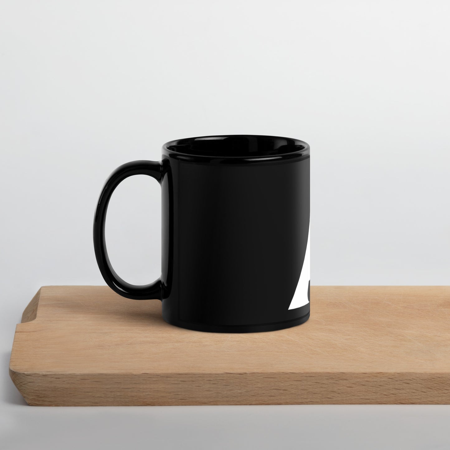 Beaker Black Glossy Mug