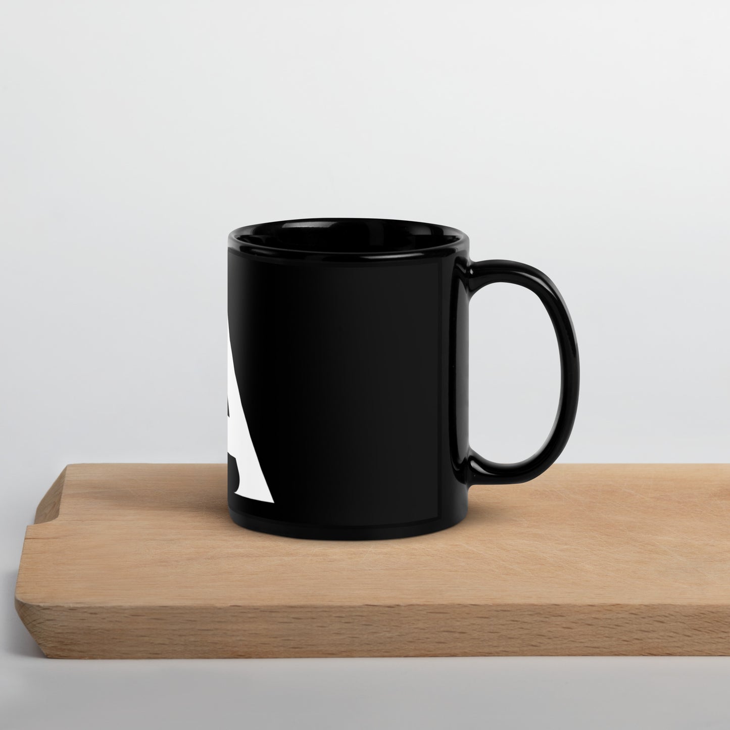 Beaker Black Glossy Mug