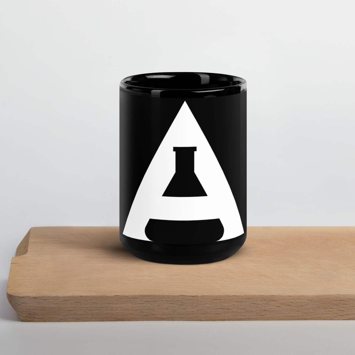 Beaker Black Glossy Mug