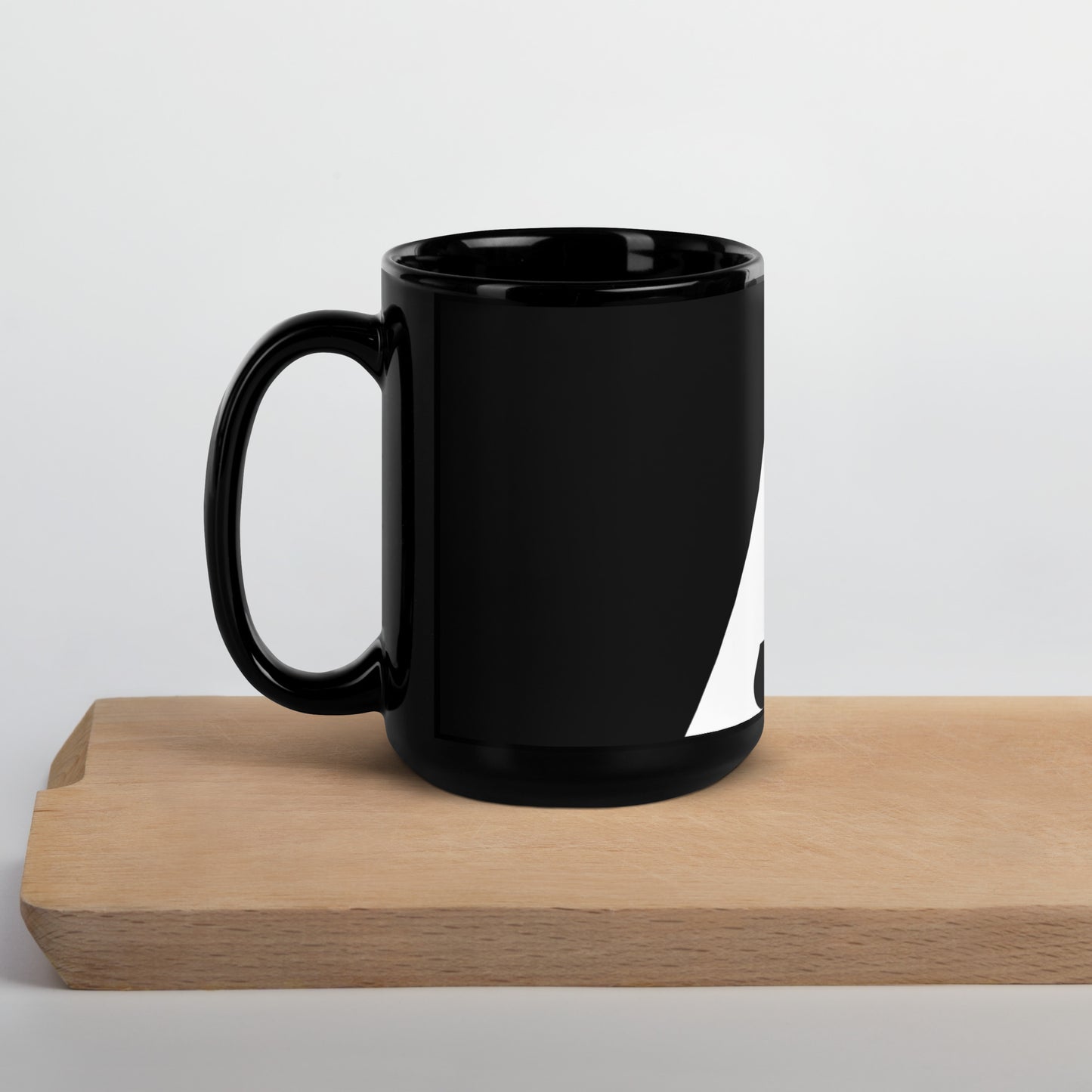 Beaker Black Glossy Mug